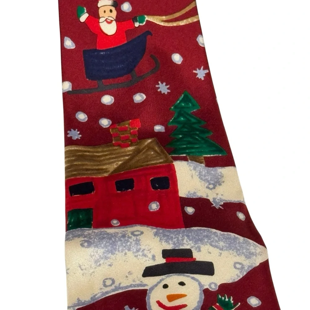 Save the children jingle bells 100% silk three men’s Christmas holiday ties